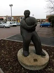 Man and Ball, at Ransomes Europark, Ipswich