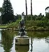 Fountain in the main pond of the Garden