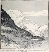 "White mountain" in the Muzart Pass sketched by Henry Lansdell in 1893