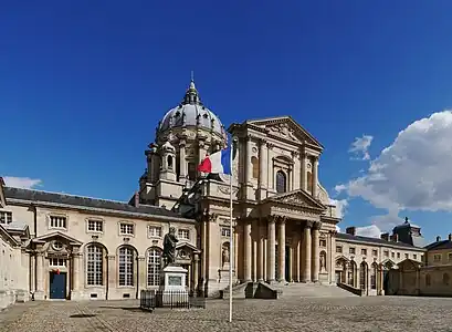 Facade and courtyard