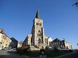 The church in Le Mayet-de-Montagne