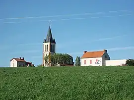 Church and town hall.