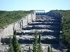 A giant staircase carved in the rock