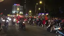 Street storming on January 23, 2018, in Ho Chi Minh City