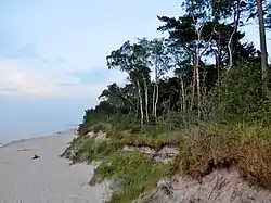 Beach in Łukęcin