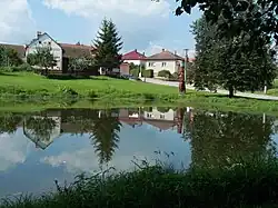 Pond in the centre of Žabovřesky