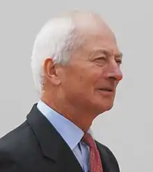 A photo of Prince Hans-Adam II aged 68