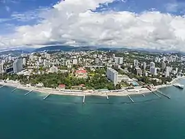 Bird's-eye view of Sochi