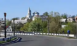 Skyline of Bohuslav across the Ros' River