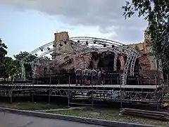 A scene from the open-air LvivMozArt in Brody.