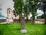 Cross near the church