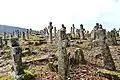 View of the Cossack cemetery in Stina after cleaning shrubs in 2023