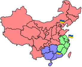 Territories of electoral precincts of Ukraine in China