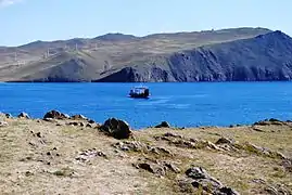 View of Olkhon Gate from the mainland