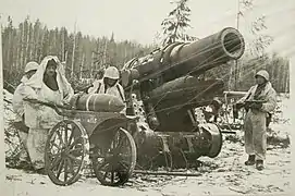 A M.16 captured by Soviet troops that was being used by the Germans during The Siege of Leningrad.