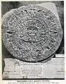 The Stone of the Sun as it was exhibited in the National Museum, photograph taken in 1915