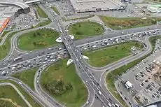 MKAD interchange with Verkhniye polya street