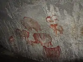 Cave paintings in the Shulgan-Tash Nature Reserve.