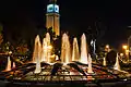 The Clock Tower at night.