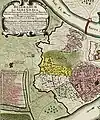 Old map of Belgrade