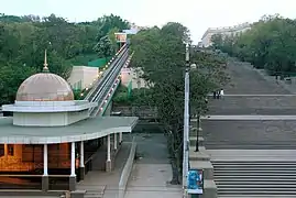 The lower station and the Potemkin Stairs