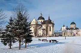 Zhovkva main market square