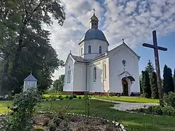 Church of the Holy First Martyr Tekli inside the village