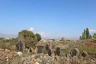 Khachkars on the side of the Tsovak-Lchavan road