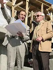 Narek Sargsyan together with Charles Aznavour