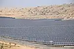 solar energy project at Hashemite University - near view