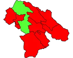 Location of Kohgiluyeh County in Kohgiluyeh and Boyer-Ahmad province