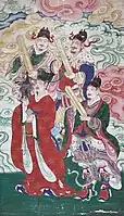 Ming dynasty painting of Four Time Guardians (四值功曹)