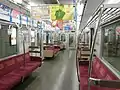 Midosuji Line set car interior (December 2011)