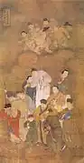 Filial children and grandchildren in waiting, Baoning Temple, Ming Dynasty.