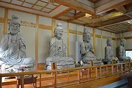 Surviving statues from Hyūga Kokubun-ji