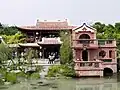 Lin An Tai Historical House (1756), Taipei, Taiwan. Moved for highway construction in the 1990s.