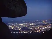 Looking over Seoul at night