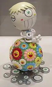 Cosmos Ball, by Takashi Murakami, 2000, molded plastic, Honolulu Museum of Art, Honolulu, USA