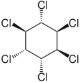 α-Hexachlorocyclohexane, the dextrorotatory enantiomer