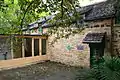 Courtyard at rear of a cottage