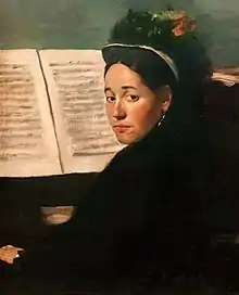 Mademoiselle Dihau au piano (Degas) (musée d'Orsay, 1869)