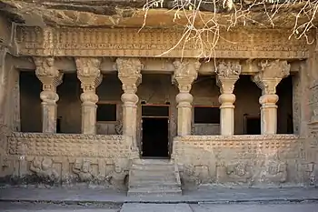 Gautamiputra vihara at Pandavleni Caves, built in the 2nd century CE by the Satavahana dynasty