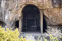 Cave 3, a Chaitya hall, front view.