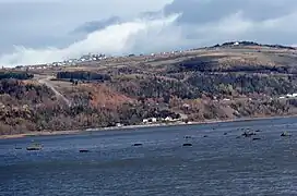 Les Éboulements (Municipality), L'Assomption-de-la-Vierge parish, from the ferry to the island