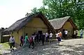 Reconstructed houses, Trzcinica, Poland