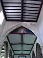 Chancel and nave ceiling, with Jessie Bayes' painting