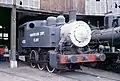 Locomotive 4383 preserved in Longueville dépôt (France).