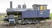 A 1:8 live steam scale model of a VR Class Vr1 type 0-6-0 tank locomotive from 1914.