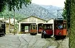 The Sóller tram depot