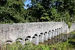 De brug genaamd "Pont Romain" te Montignies-Saint-Christophe